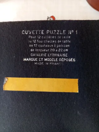 Puzzle Cuvette n. 1 12 coltelli INOX GAINERIE Lyon