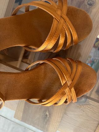 Sandalias Baile Latino Naranja 