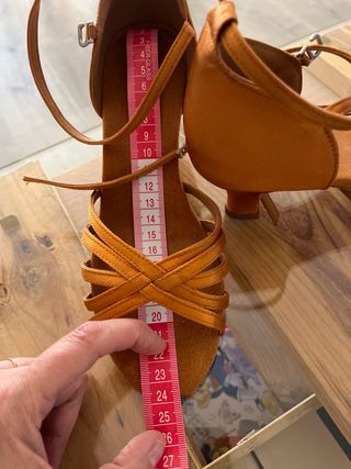 Sandalias Baile Latino Naranja 