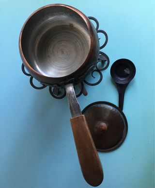 Pentolino fonduta piemontese rame