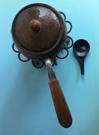 Pentolino fonduta piemontese rame