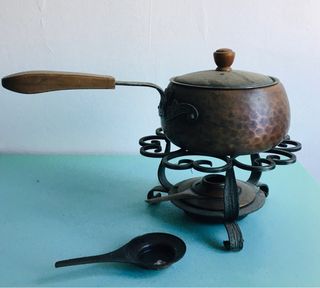 Pentolino fonduta piemontese rame