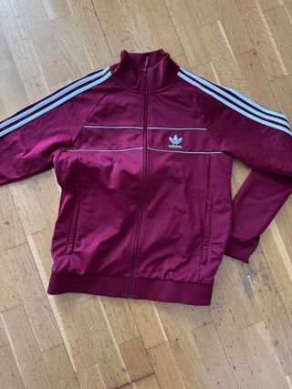 Chaqueta Adidas cremallera morada