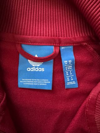 Chaqueta Adidas cremallera morada