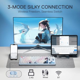 Teclado Redragon Anime Girl RGB 3 modos