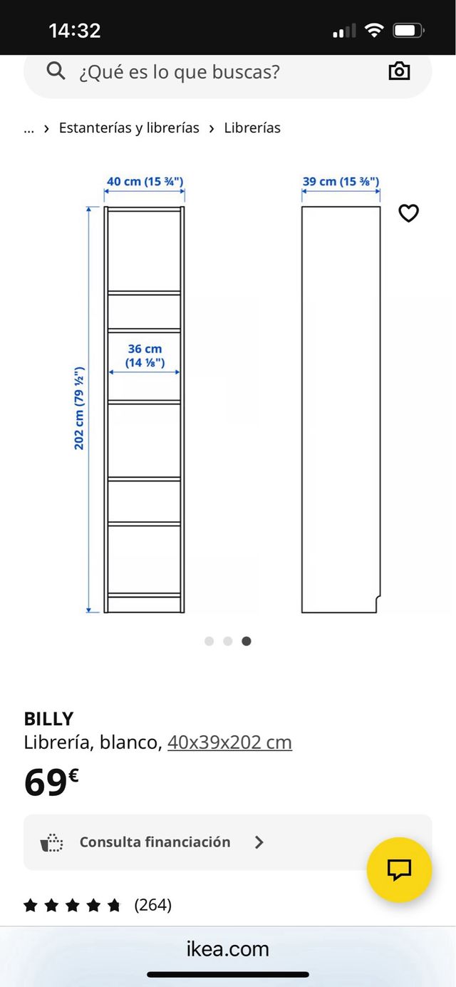 Estantería Billy Ikea Blanca