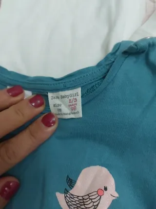 Set 4 t-shirts bimba 2/3anni Zara