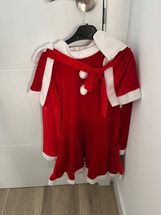 Vestido Mamá Noel niña