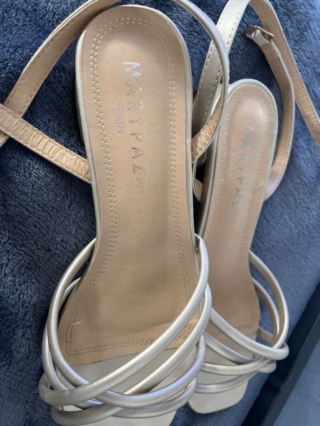 Sandalias MARYPAZ Beige/Dorado Talla 38