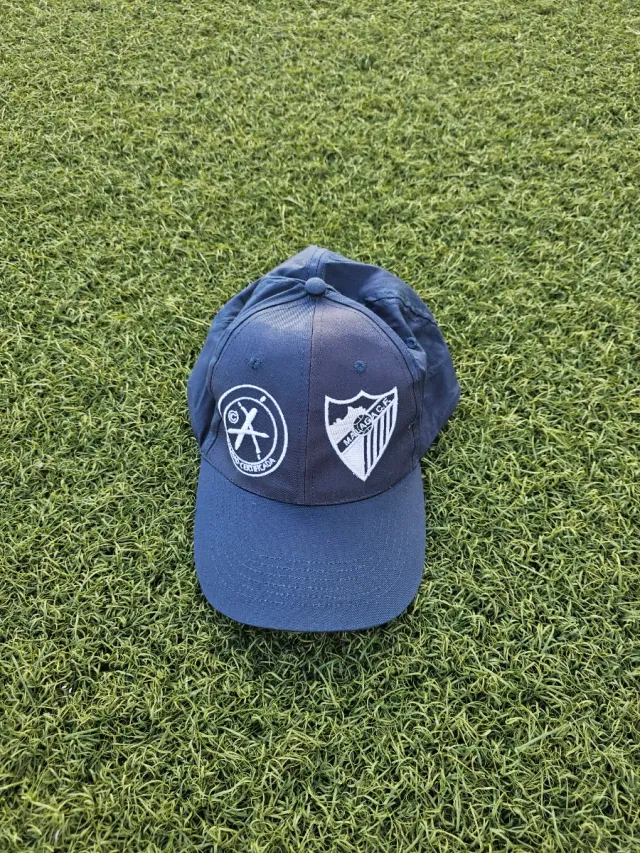Gorra Málaga CF Fútbol Azul y Blanca