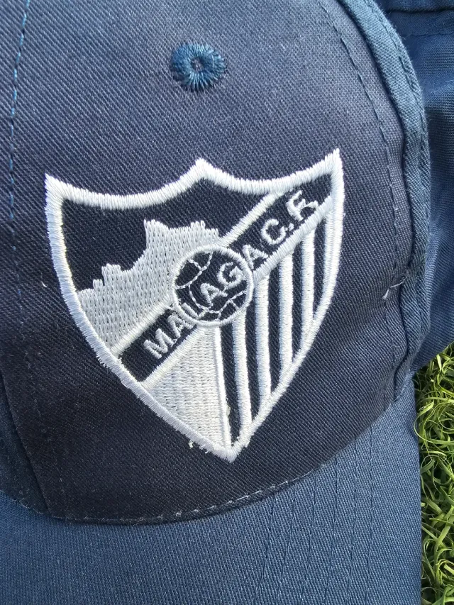 Gorra Málaga CF Fútbol Azul y Blanca