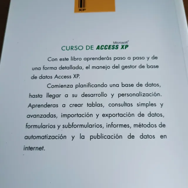 Curso de Microsoft Access XP aprende a utilizar...