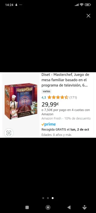 Juego de mesa Masterchef Familiar