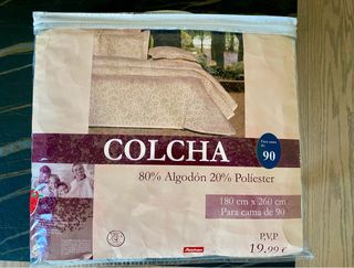 Colcha para cama de 90cm (180x260cm)