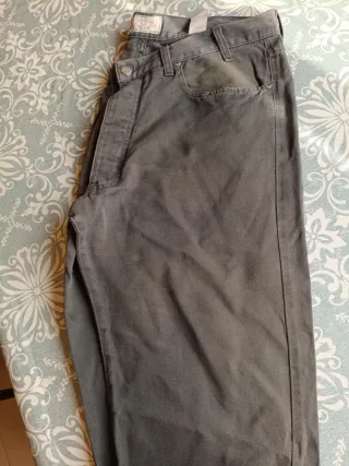 2 Pantalones Armani Jeans Talla 38 Gris Vintage