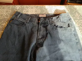 2 Pantalones Armani Jeans Talla 38 Gris Vintage
