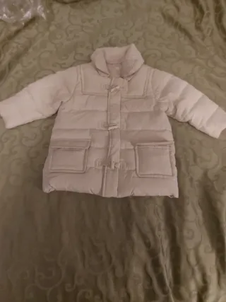 Benetton Giubbotto bimbo Beige 9-12 Mesi