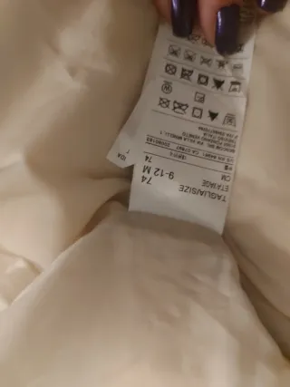 Benetton Giubbotto bimbo Beige 9-12 Mesi