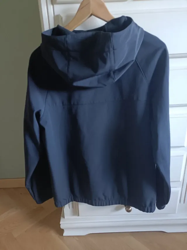 Anorak impermeable Zara T14 negro