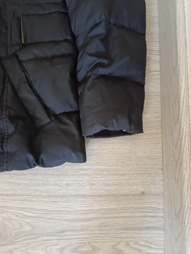 Chaqueta Puffer Negra Vintage 90s