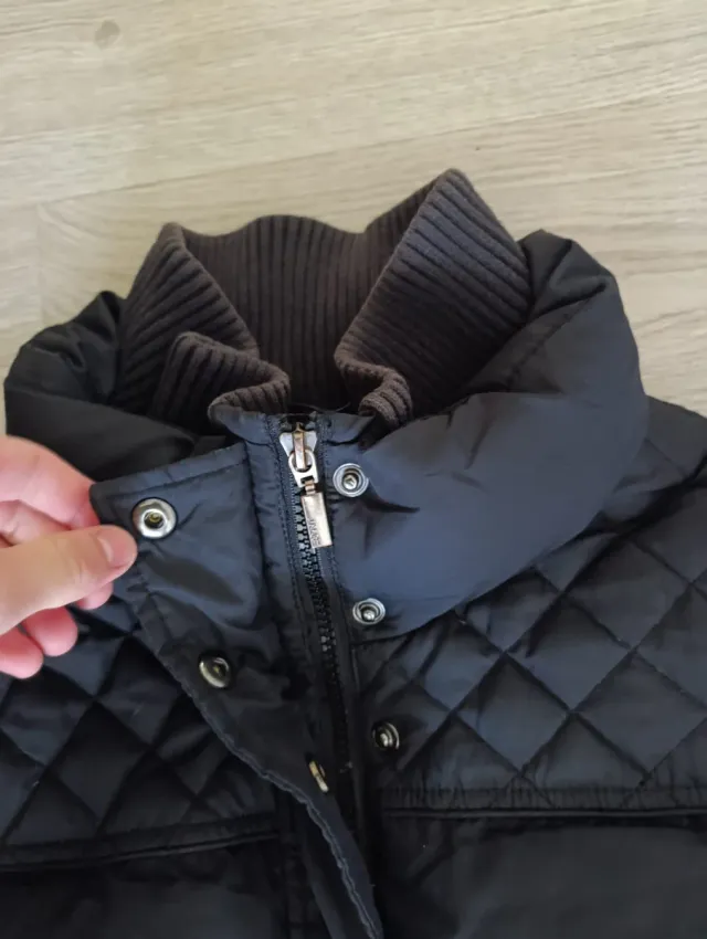 Chaqueta Puffer Negra Vintage 90s