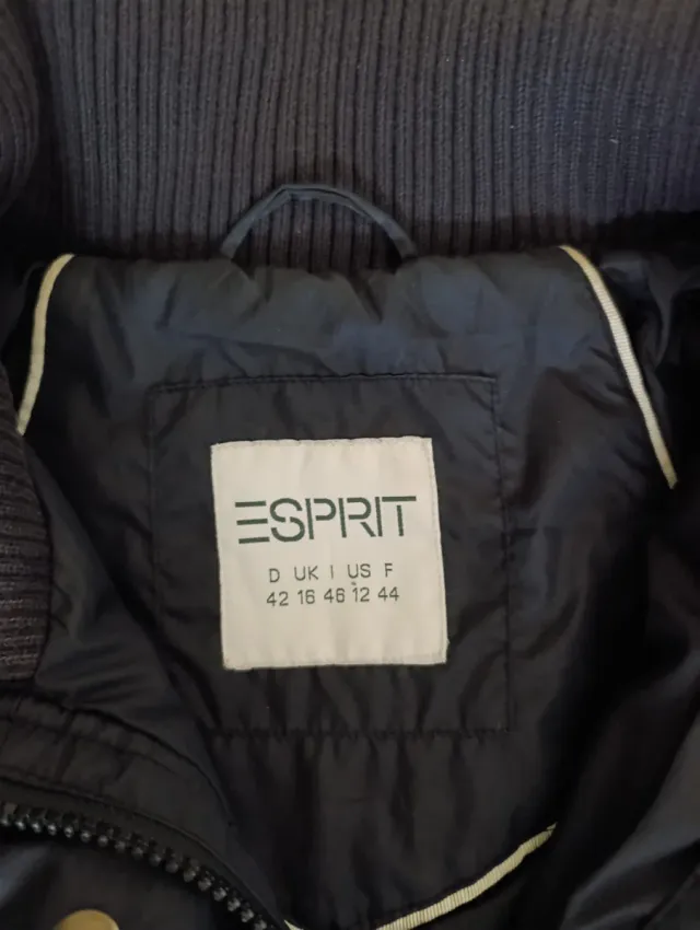 Chaqueta Puffer Negra Vintage 90s