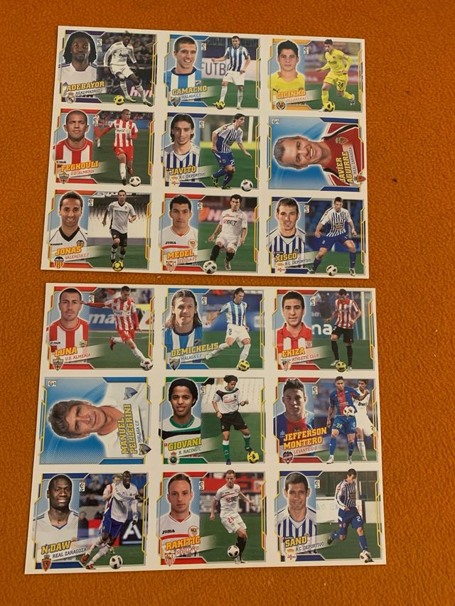 Cromos Liga Este 10/11 Mercado Invierno lote de 18