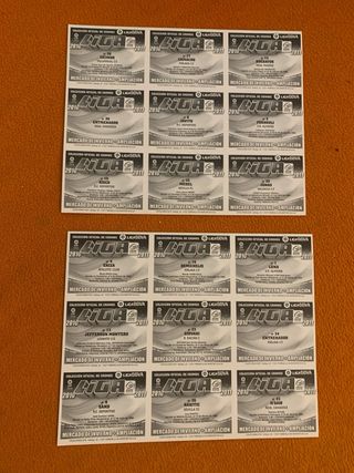 Cromos Liga Este 10/11 Mercado Invierno lote de 18