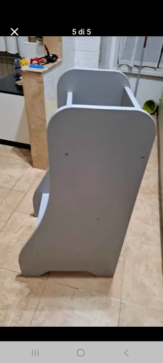 Torre Montessori Legno Grigia