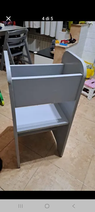 Torre Montessori Legno Grigia