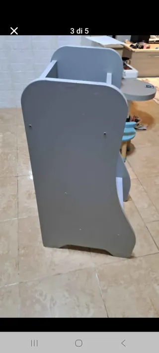 Torre Montessori Legno Grigia