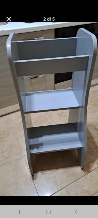 Torre Montessori Legno Grigia