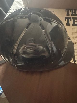 Casco Hípica Negro Brillante