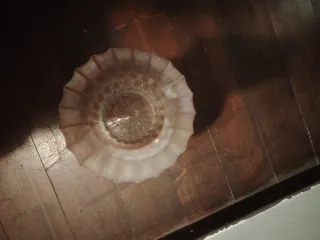 Vaso in vetro rosa trasparente