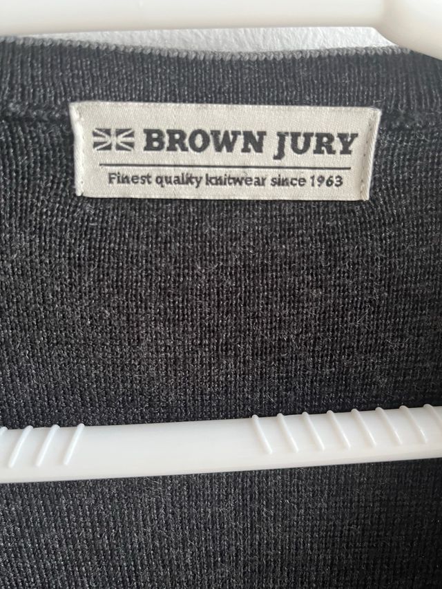 Chaleco de lana gris BROWN JURY
