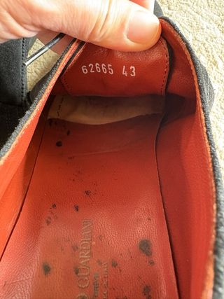 Zapatos Alberto Guardiani Ante Negro Talla 43