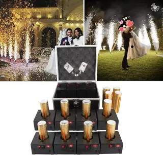 Valigetta 8 pezzi fontane fredde telecomandate