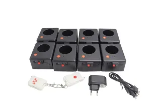 Valigetta 8 pezzi fontane fredde telecomandate