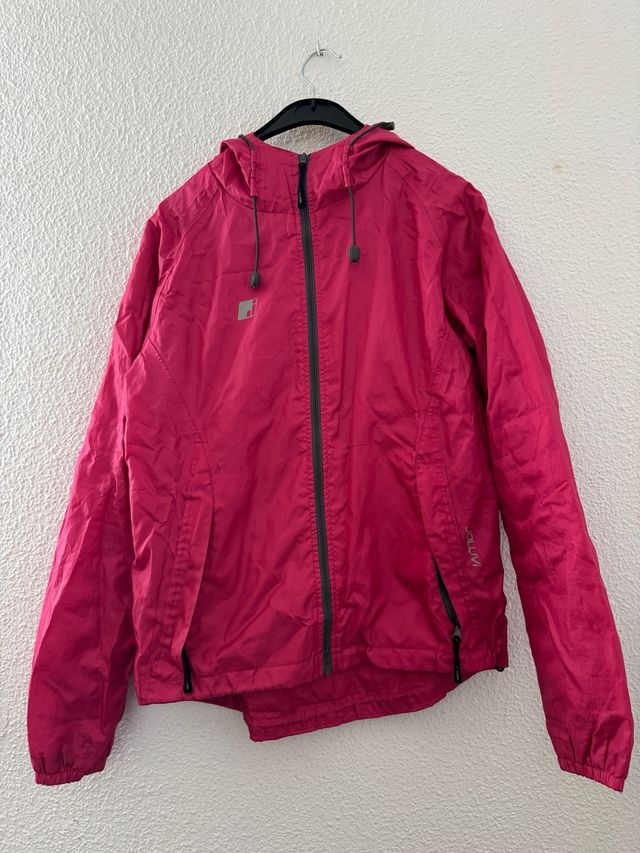 Cortavientos mujer rosa talla XS