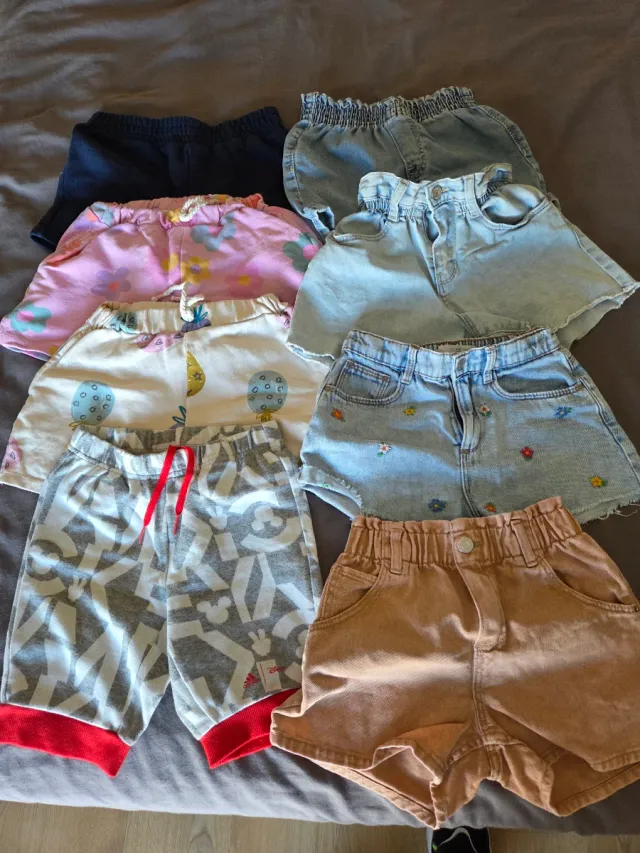 Lote pantalones cortos niña