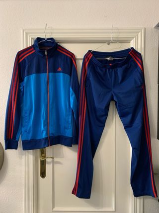 Conjunto Chándal Adidas Talla M Azul/Rojo