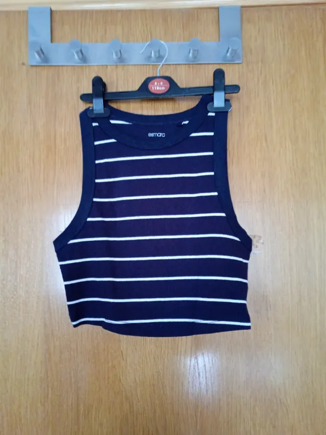 Top Esmara rayas azul y blanco Talla S