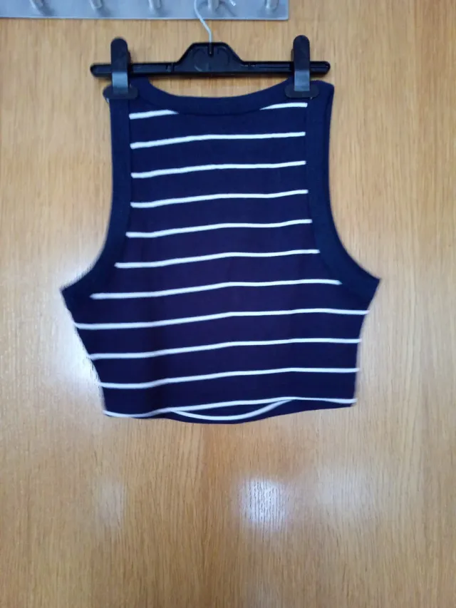 Top Esmara rayas azul y blanco Talla S