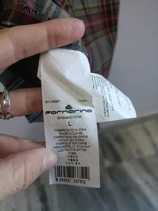 Vestido Fornarina invierno dos tejidos talla L