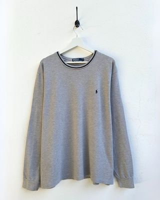 Polo Ralph Lauren Manga Larga Gris XL