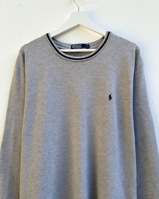 Polo Ralph Lauren Manga Larga Gris XL