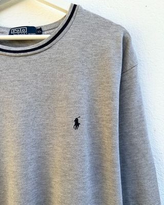 Polo Ralph Lauren Manga Larga Gris XL
