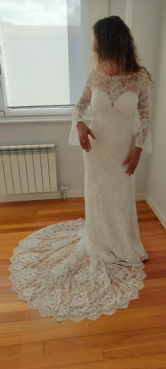 Vestido de Novia Encaje Blanco