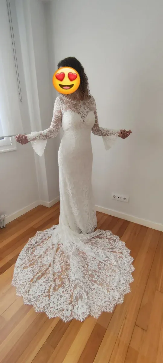 Vestido de Novia Encaje Blanco