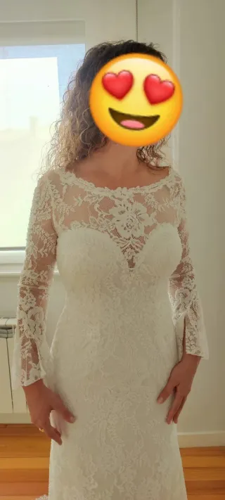 Vestido de Novia Encaje Blanco